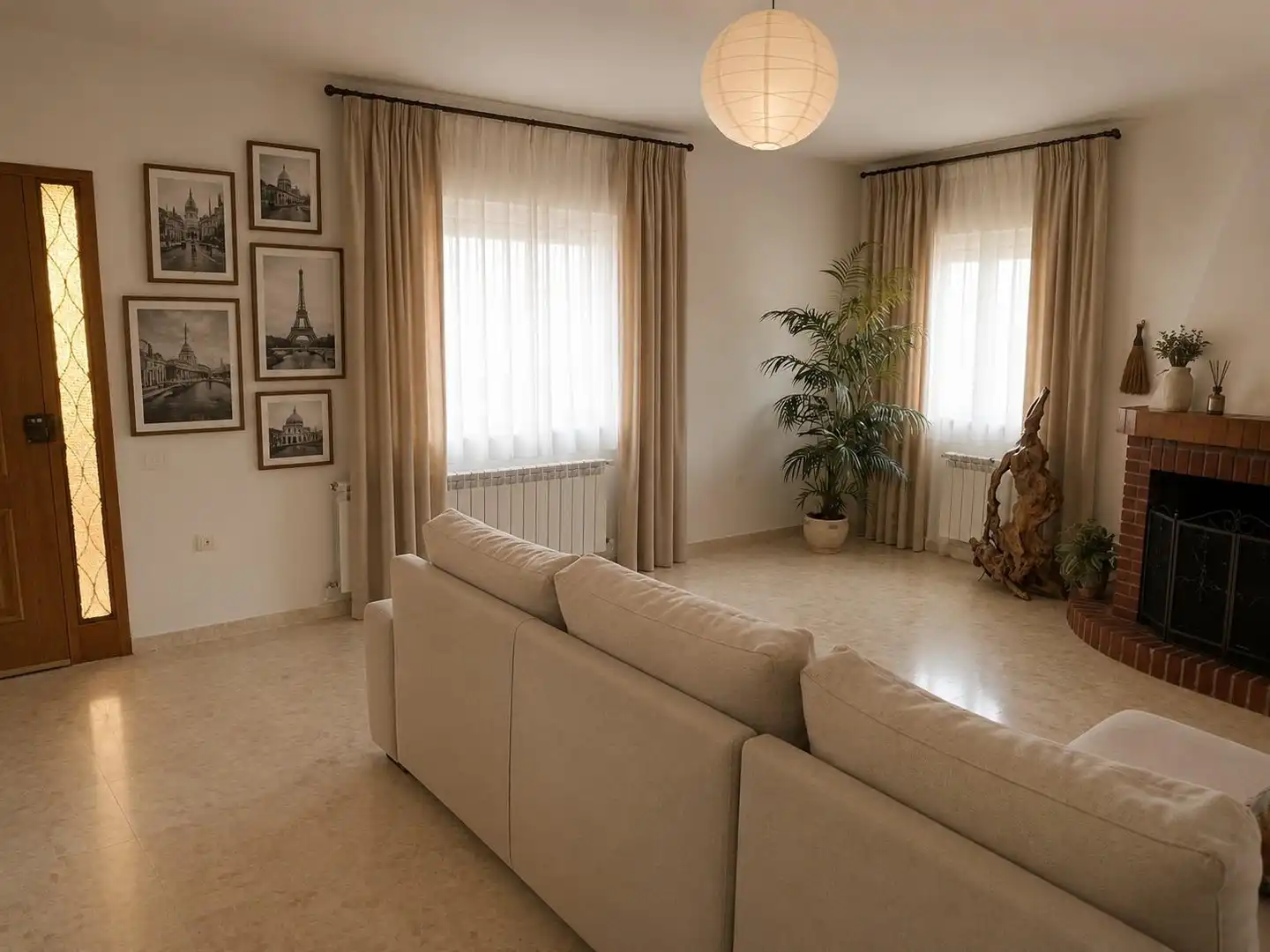Sala de estar de Casa o chalet en venta en Piedrabuena con Calefacción, Jardín privado y Terraza