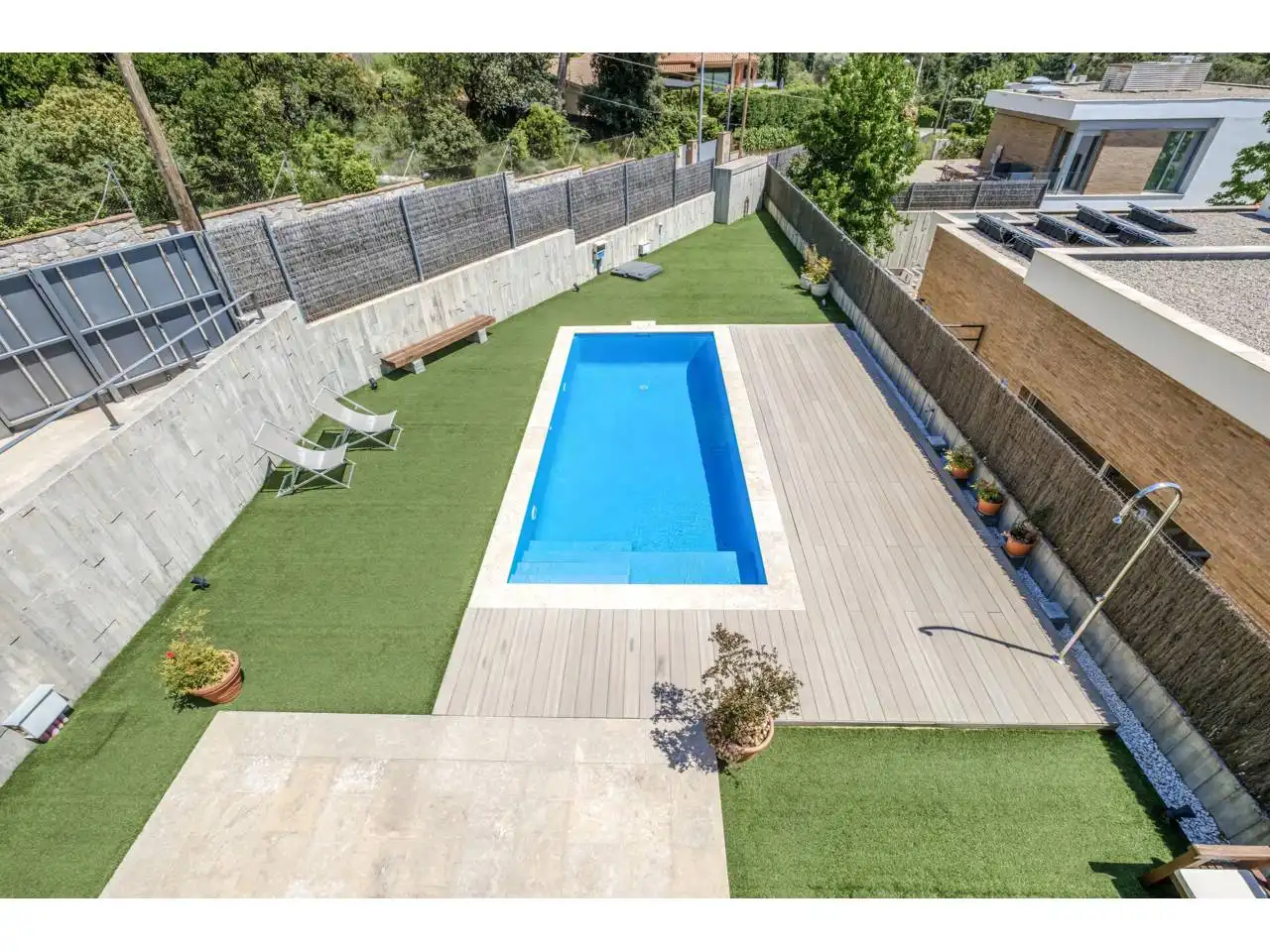 Piscina de Casa o xalet en venda en Matadepera amb Aire condicionat, Calefacció i Jardí privat