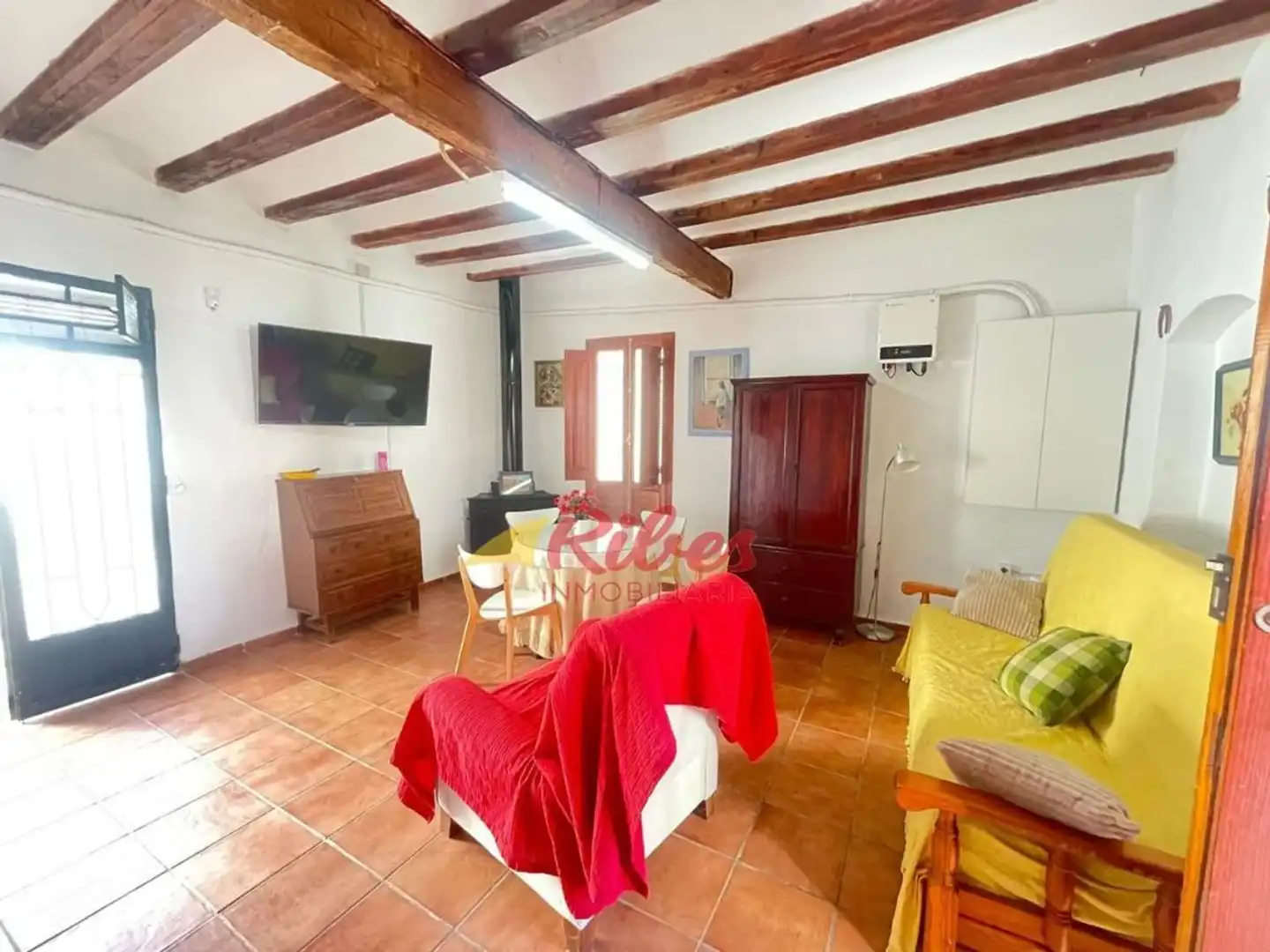 Sala de estar de Finca rústica en venta en Cullera con Aire acondicionado, Jardín privado y Terraza