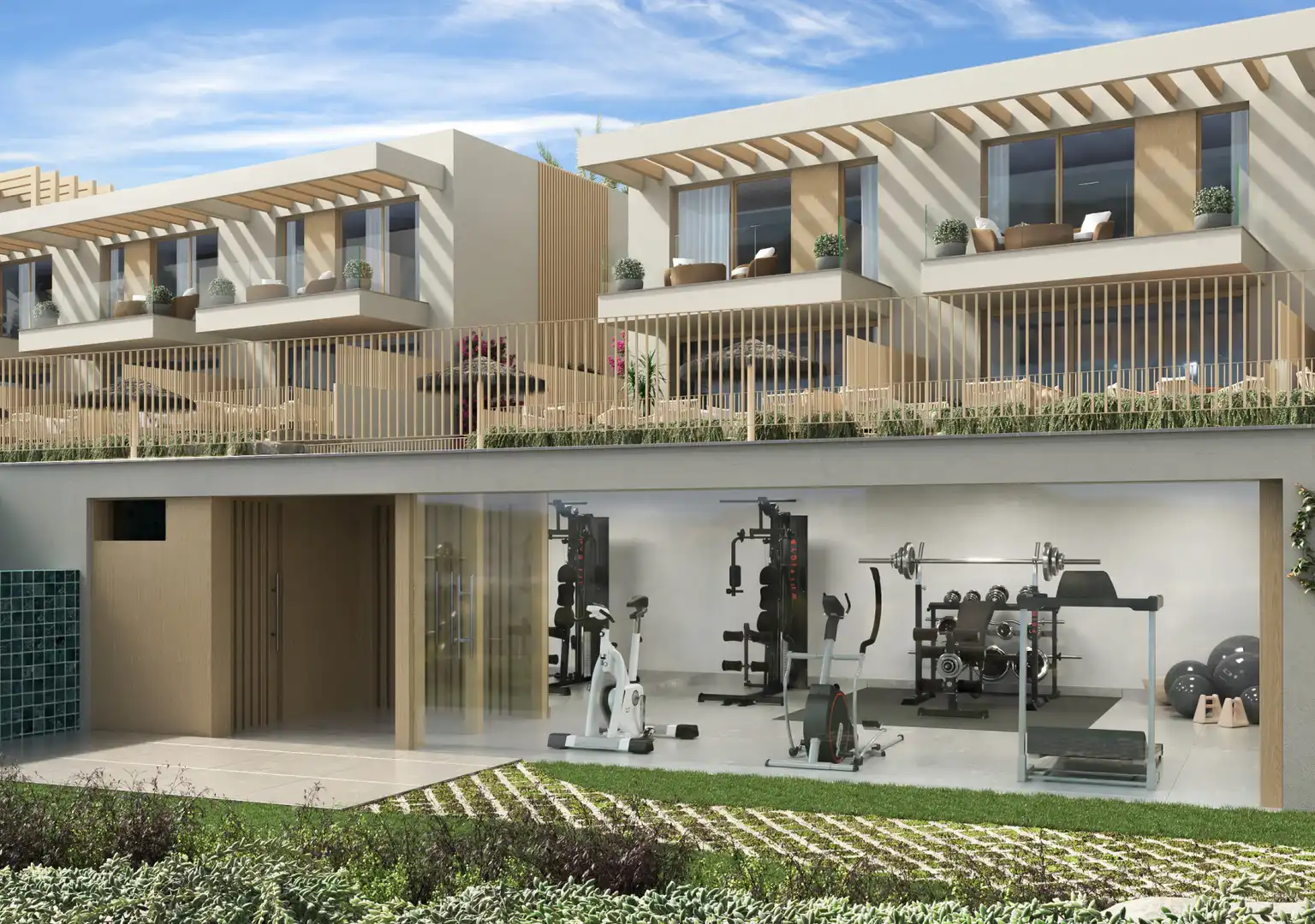 Vista exterior de Casa o chalet en venta en Manilva con Aire acondicionado, Calefacción y Jardín privado