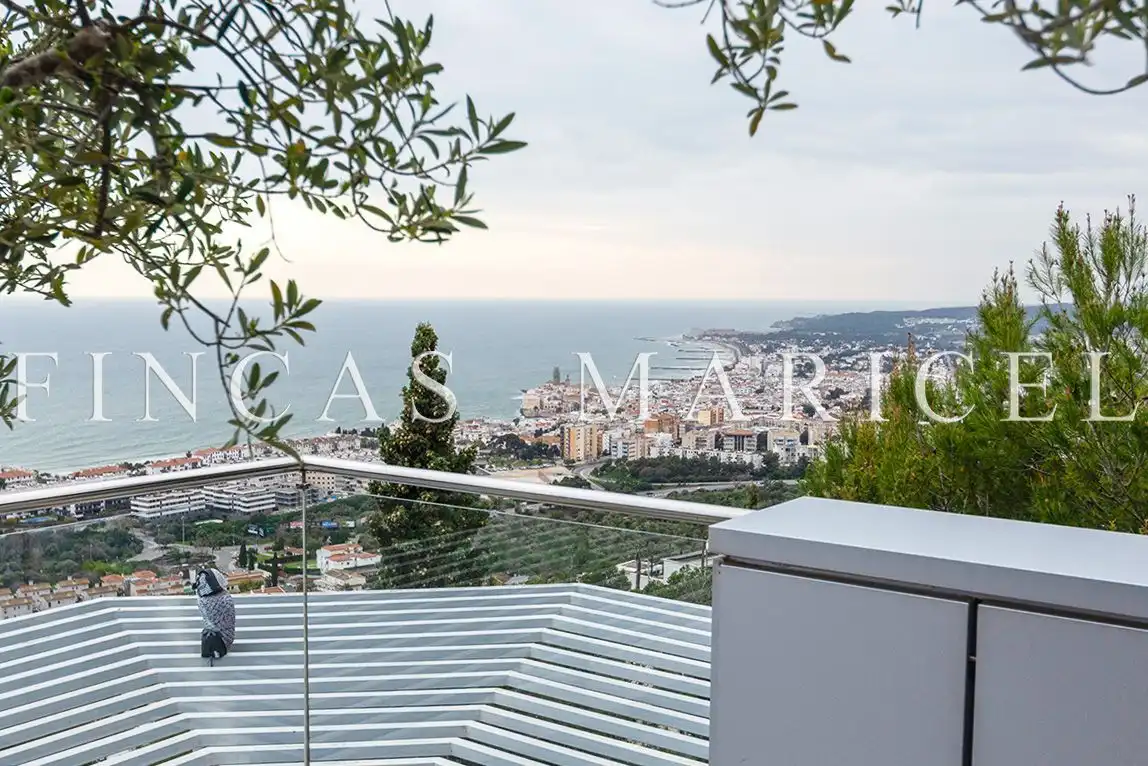 Vista exterior de Casa o chalet en venta en Sitges con Aire acondicionado, Calefacción y Jardín privado