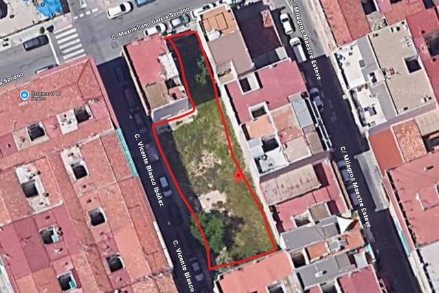 Terreno residencial en Venta en Calle Vicente Blasco Ibáñez, 117 en Fraternidad