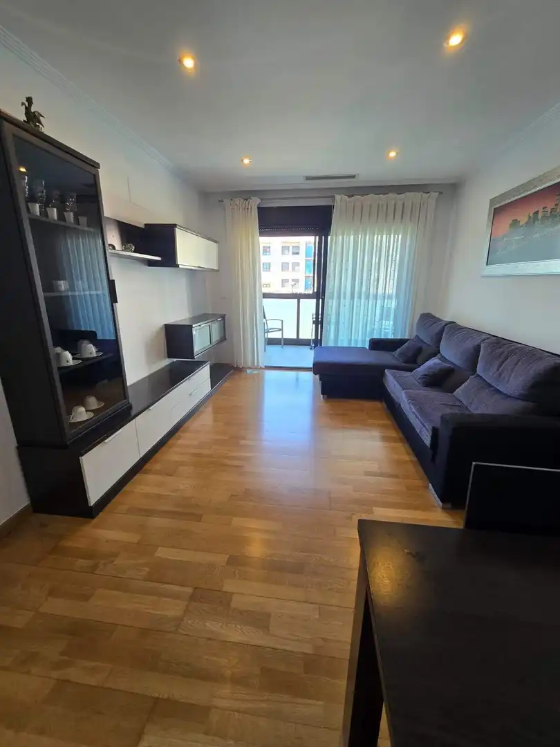 Living room of Flat for sale in Santa Pola  with Air Conditioner, Private garden and Terrace