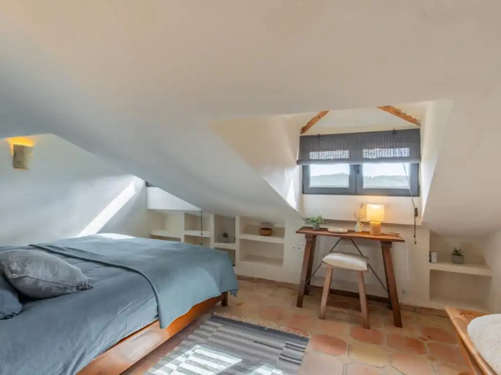 Dormitori de Casa o xalet en venda en Torremanzanas / La Torre de les Maçanes amb Aire condicionat, Jardí privat i Piscina