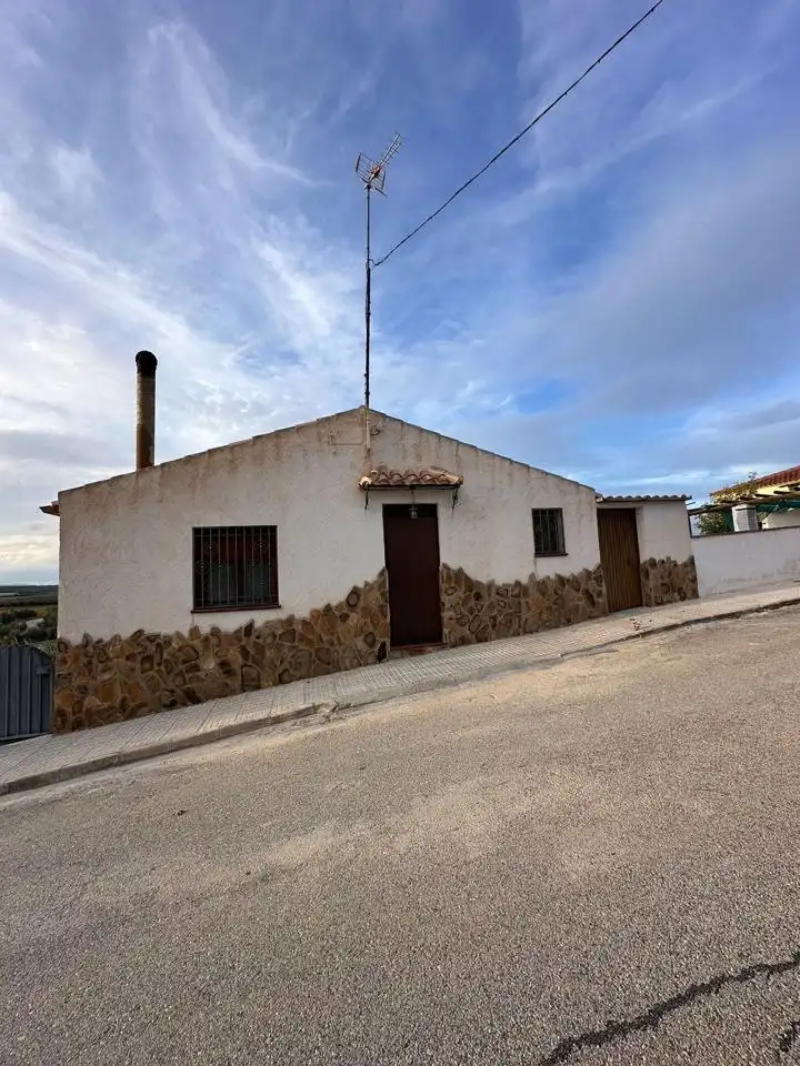 Vista exterior de Casa o xalet en venda en Cuevas del Campo amb Aire condicionat, Jardí privat i Traster