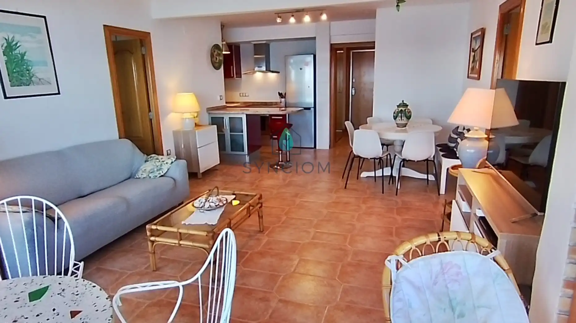 Sala de estar de Piso en venta en Sueca con Calefacción, Terraza y Trastero