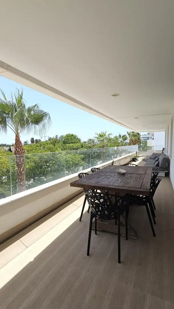 Terraza de Apartamento de alquiler en Marbella con Aire acondicionado, Calefacción y Terraza