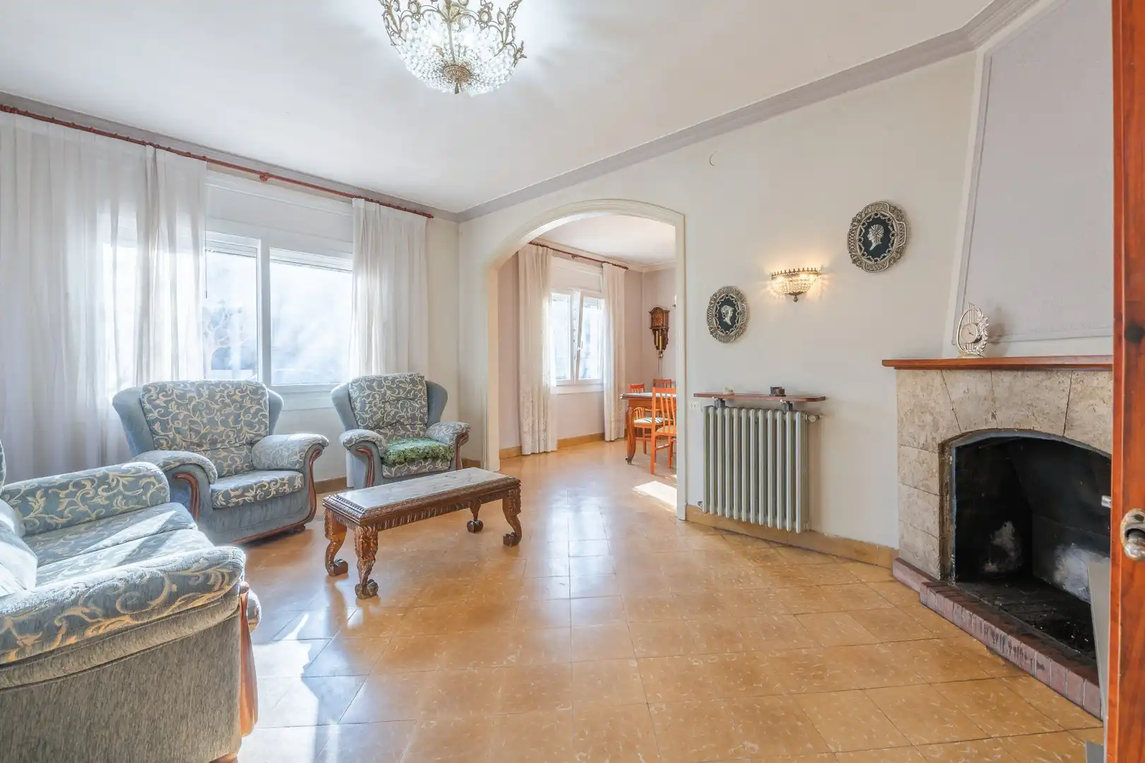 Sala de estar de Casa o chalet en venta en Banyoles con Terraza