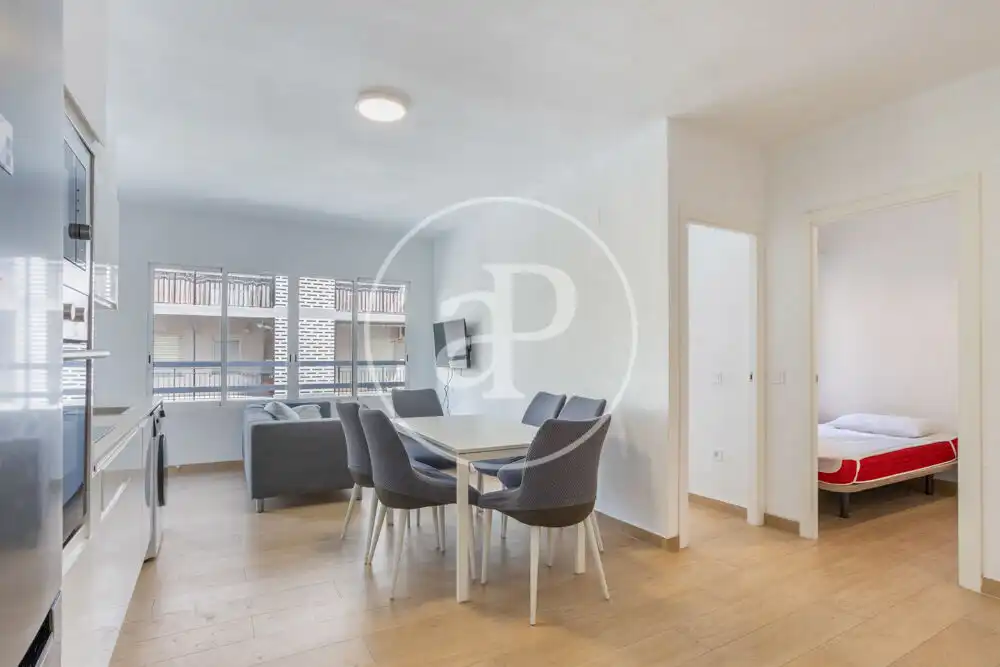 Dining room of Flat for rent in Valencia  with Air Conditioner, Heating and Furnished