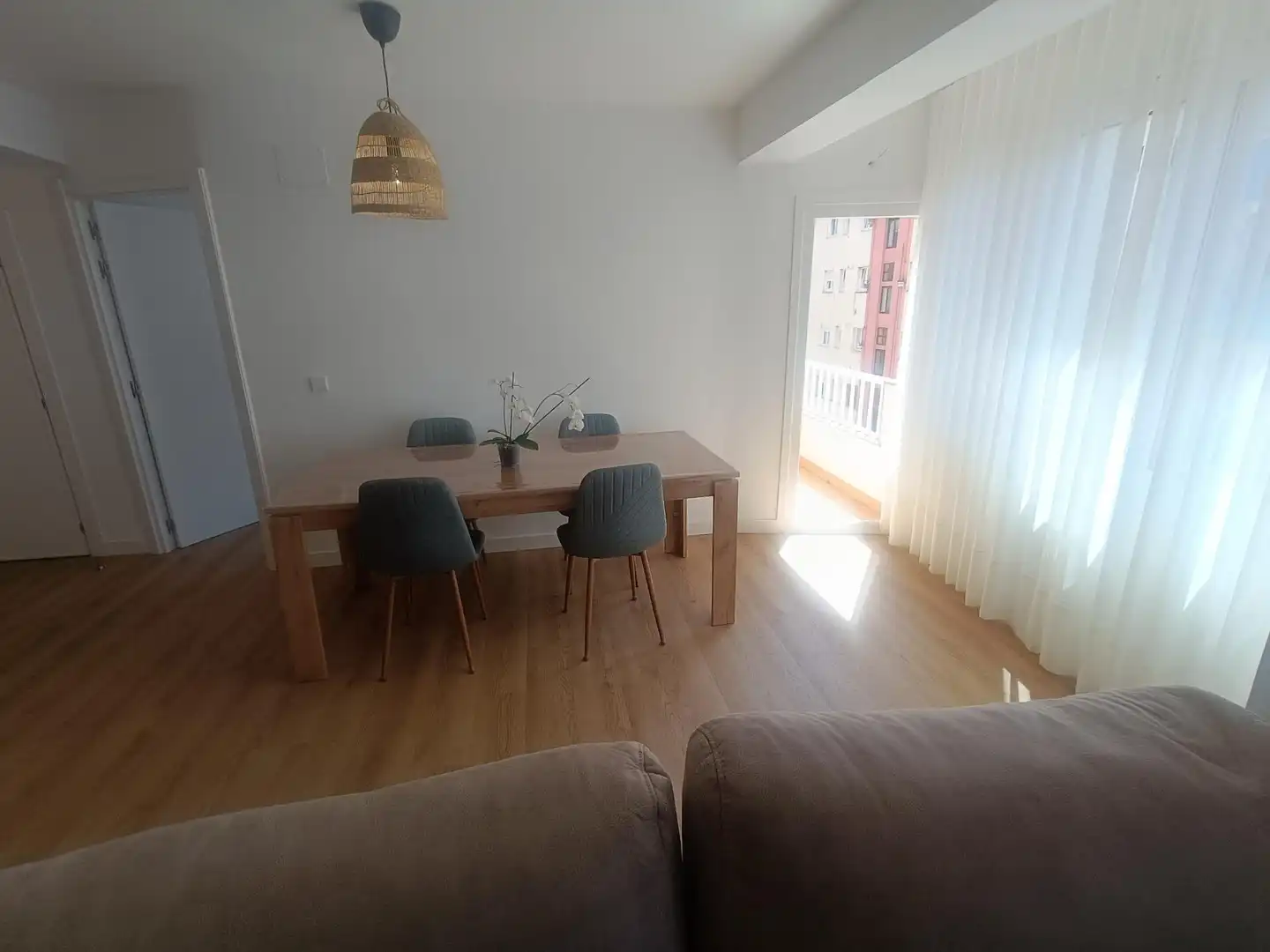 Esszimmer von Wohnung zur Miete in Santander mit Abstellraum, Möbliert und Balkon