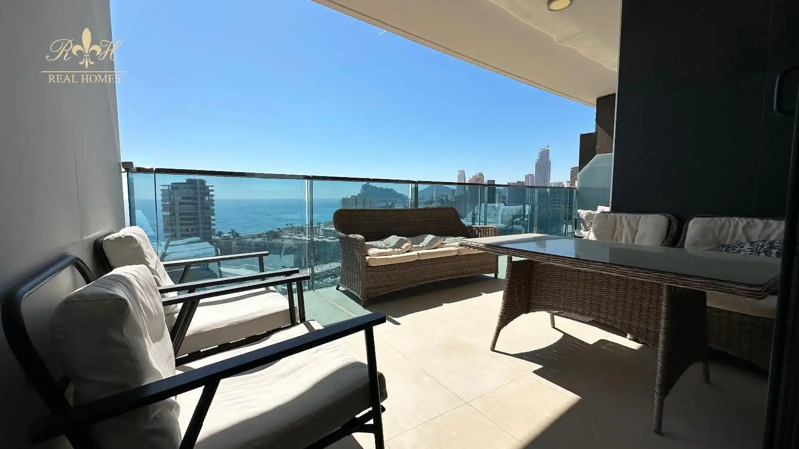 Terrace of Flat for rent in Benidorm  with Air Conditioner, Heating and Terrace
