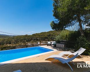 Swimming pool of House or chalet to rent in Olivella  with Air Conditioner, Terrace and Swimming Pool