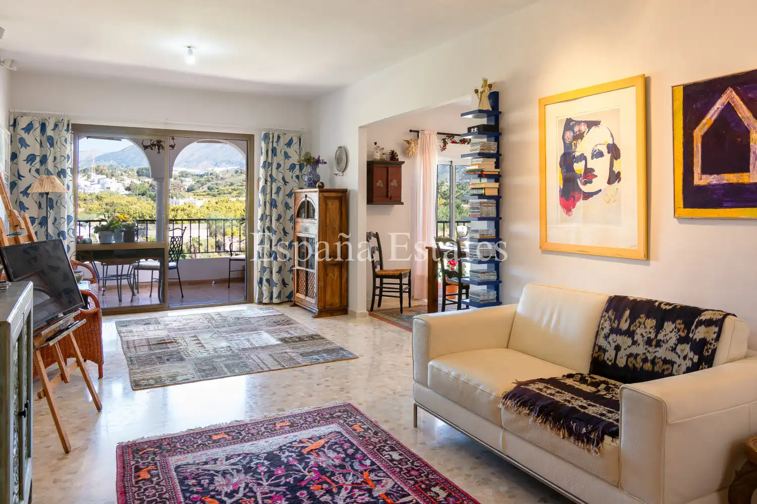 Sala d'estar de Apartament en venda en Nerja amb Aire condicionat, Calefacció i Terrassa
