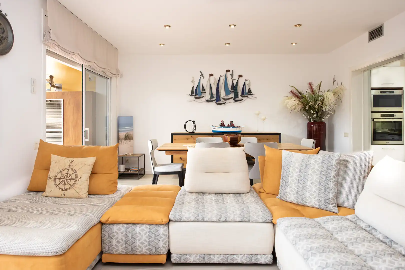 Sala de estar de Piso en venta en Sant Feliu de Guíxols con Aire acondicionado, Calefacción y Terraza