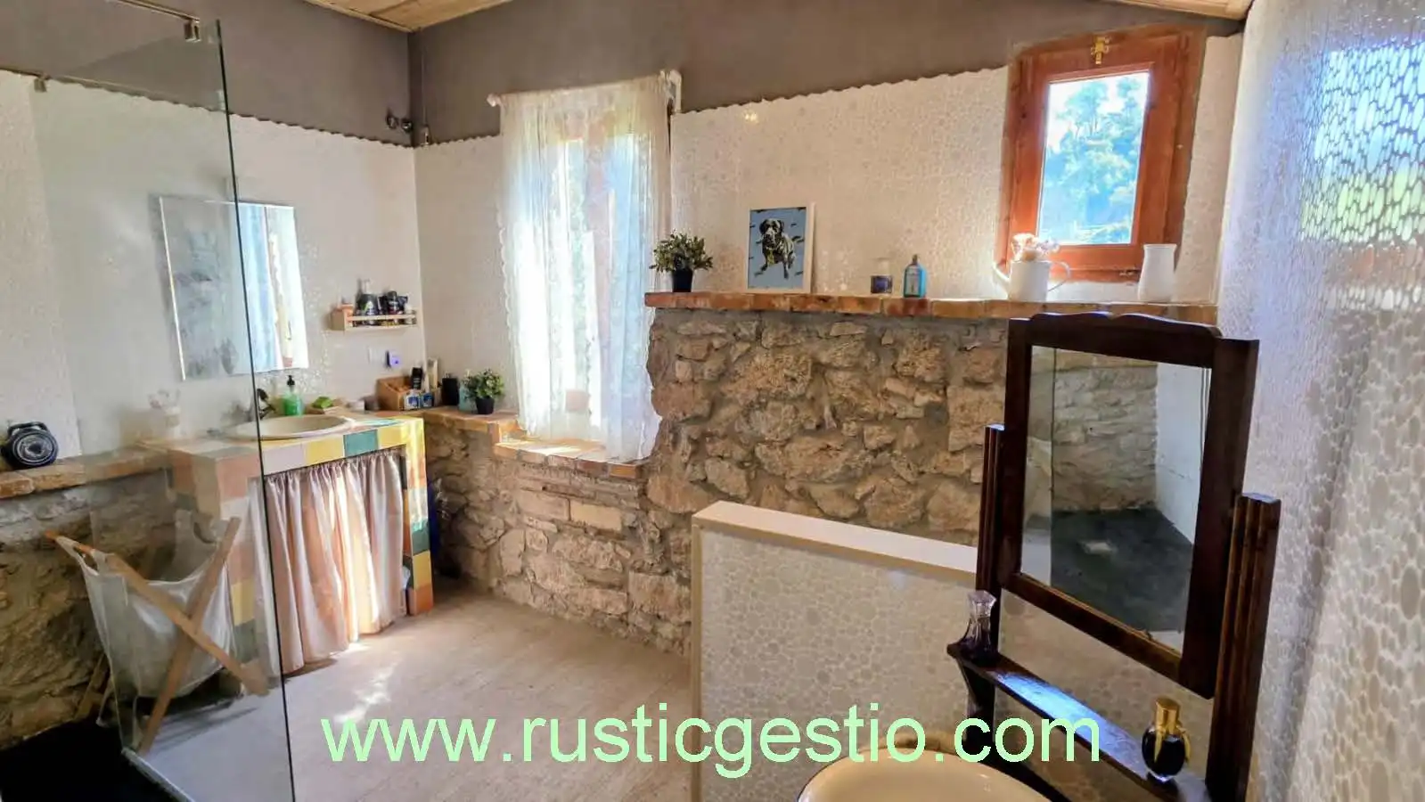 Bathroom of Country homes for sale in Sant Salvador de Guardiola  with Private garden, Terrace and Swimming Pool
