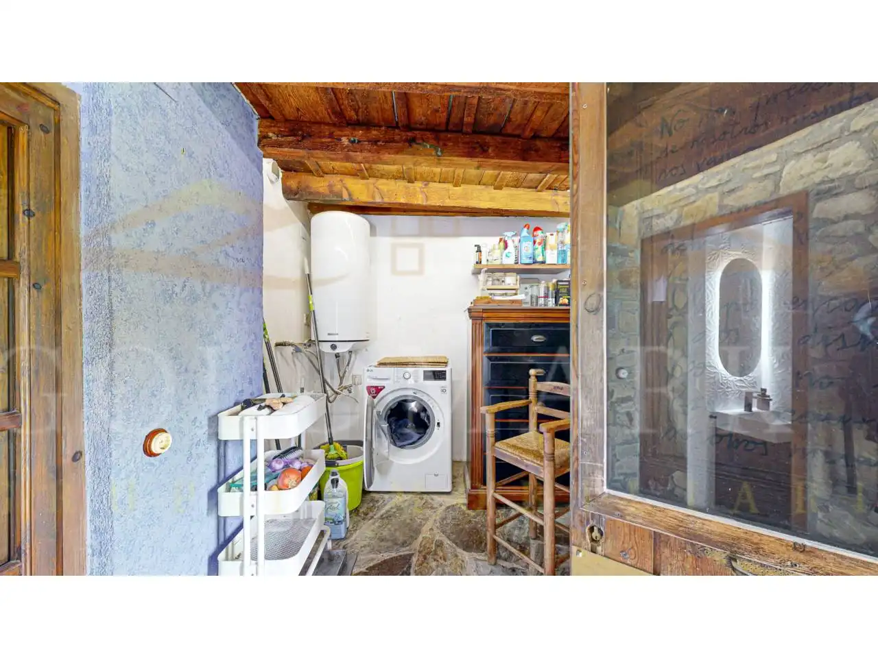 Cocina de Finca rústica en venta en Sant Jaume de Frontanyà con Calefacción y Jardín privado
