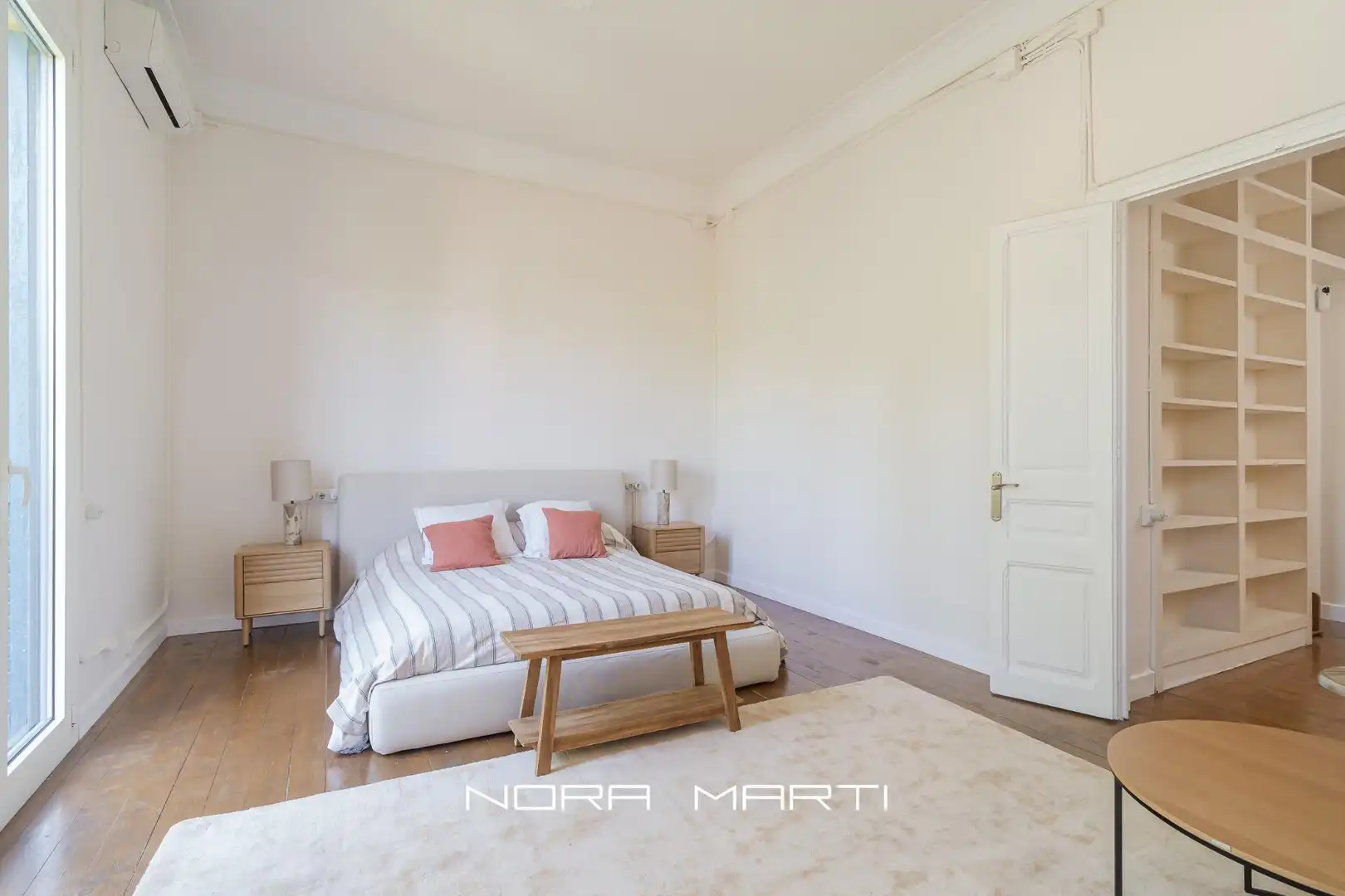 Schlafzimmer von Wohnung zur Miete in Barcelona mit Klimaanlage, Heizung und Privatgarten
