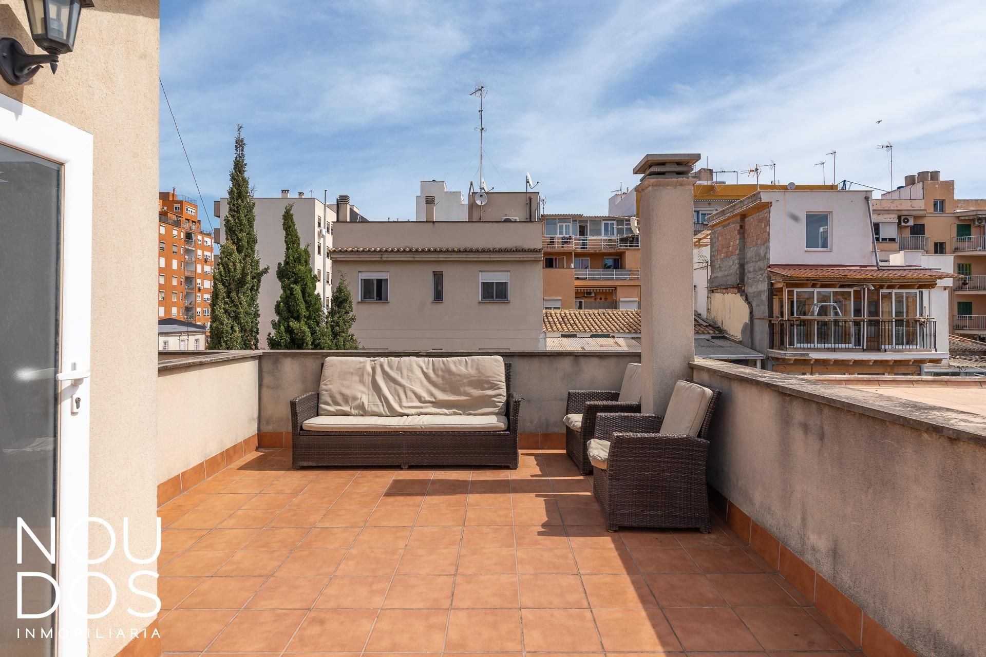 Terrassa de Casa adosada en venda en  Palma de Mallorca amb Calefacció, Jardí privat i Terrassa