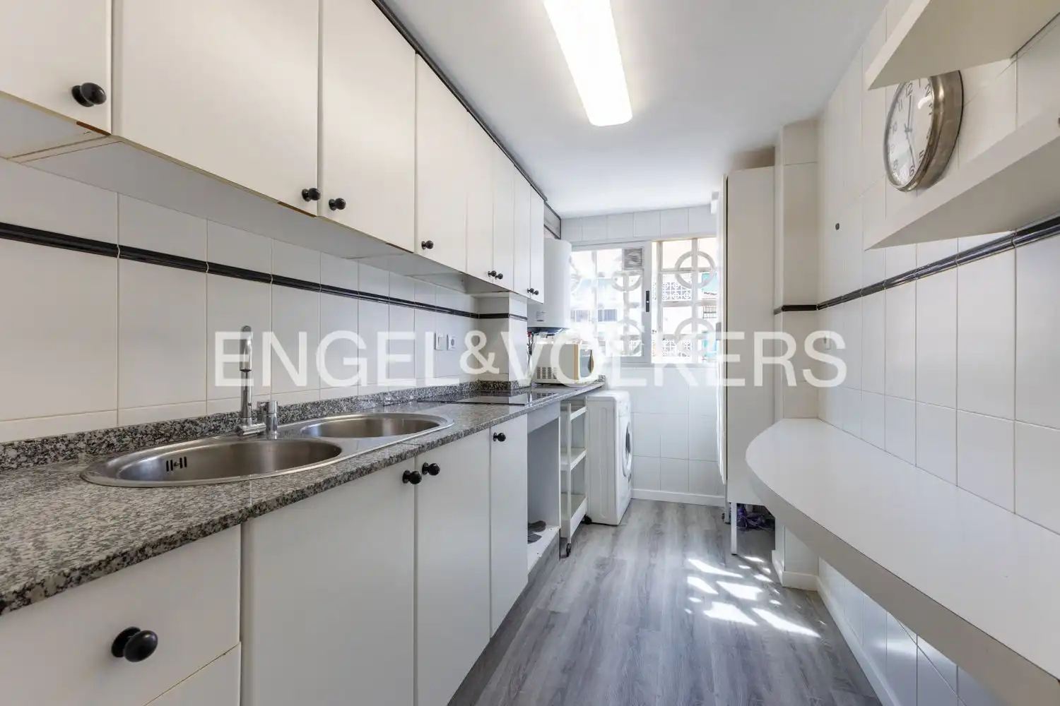 Cocina de Piso de alquiler en Valencia con Aire acondicionado, Calefacción y Parquet