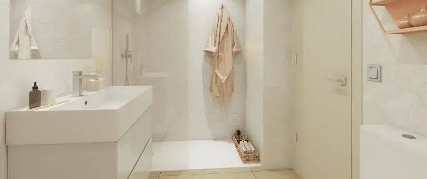 Baño de Apartamento en venta en Mijas con Aire acondicionado, Calefacción y Terraza