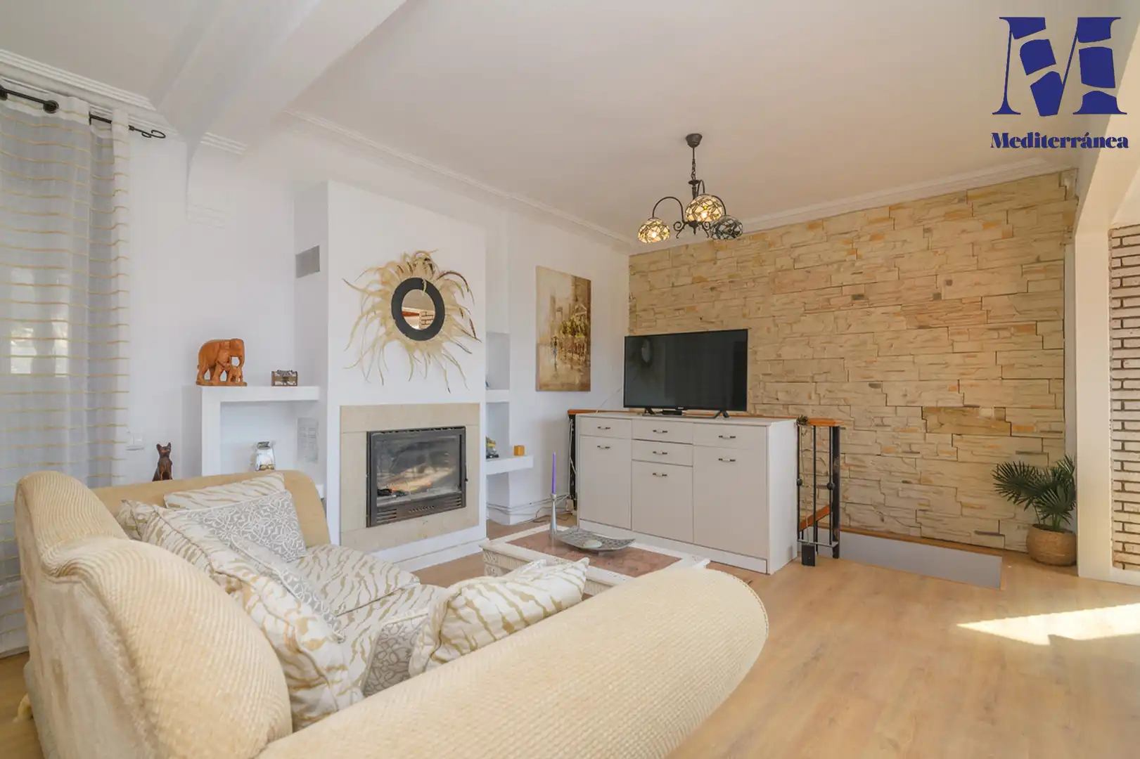 Living room of Houses for sale in Castelldefels  with Air Conditioner, Heating and Private garden