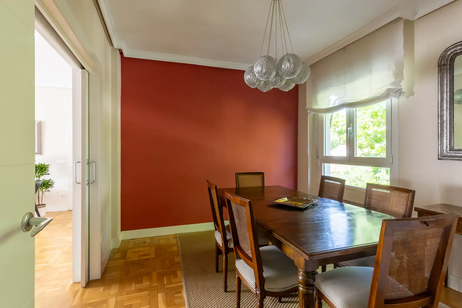 Esszimmer von Wohnung zum Verkauf in Madrid mit Klimaanlage, Heizung und Privatgarten
