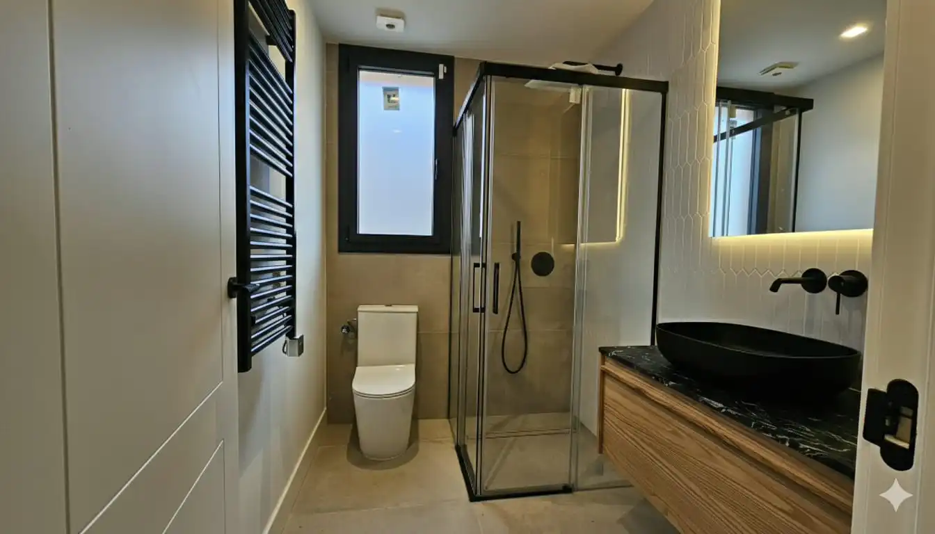 Baño de Casa o chalet en venta en Barcelona con Aire acondicionado, Calefacción y Jardín privado