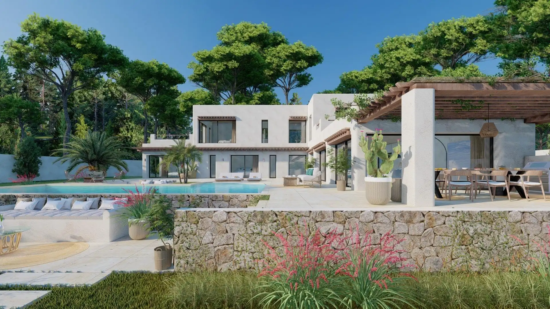 Exterior view of Houses for sale in Jávea / Xàbia  with Air Conditioner, Private garden and Terrace