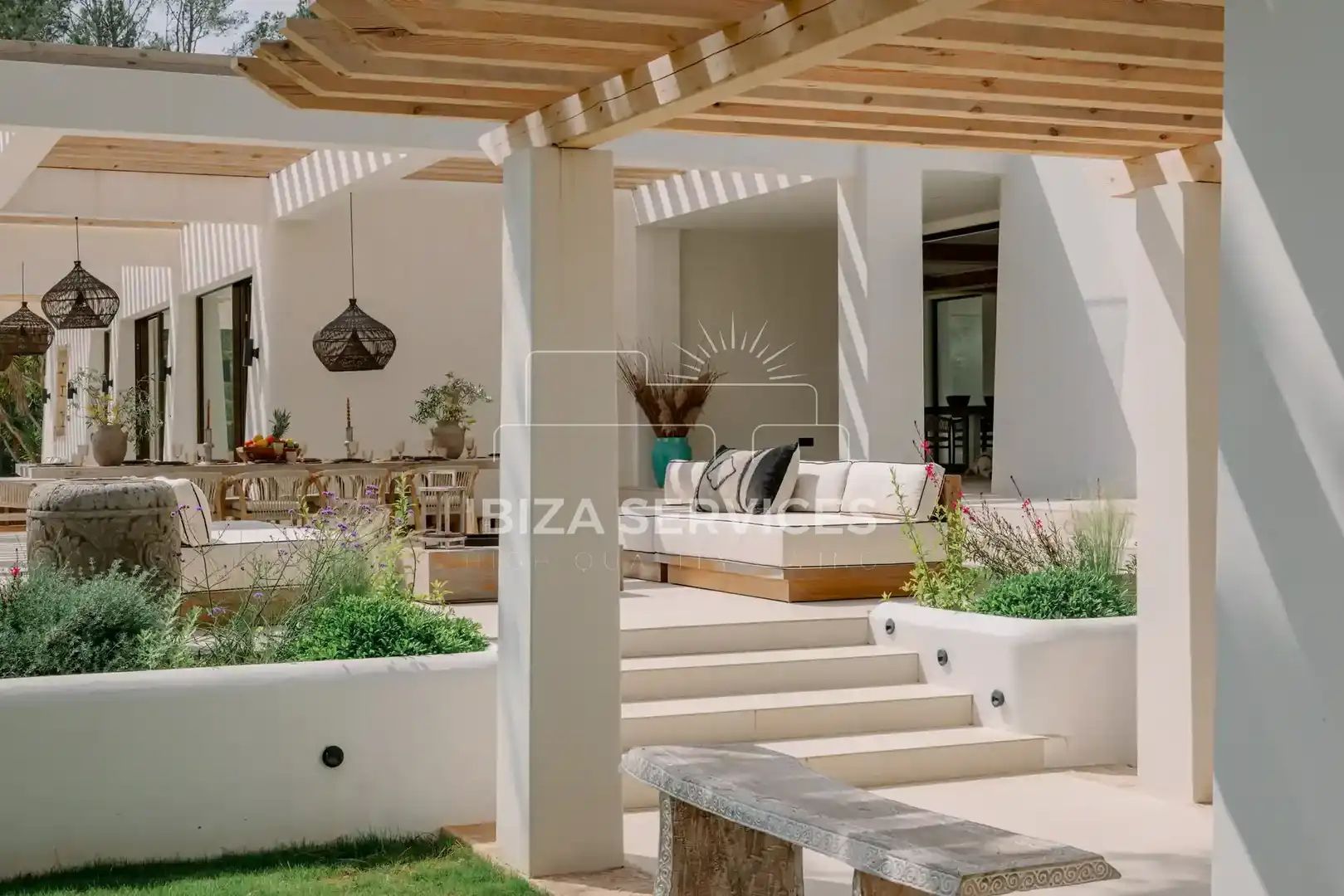 Terrasse von Haus oder Chalet zum Verkauf in Santa Eulària des Riu mit Klimaanlage und Schwimmbad