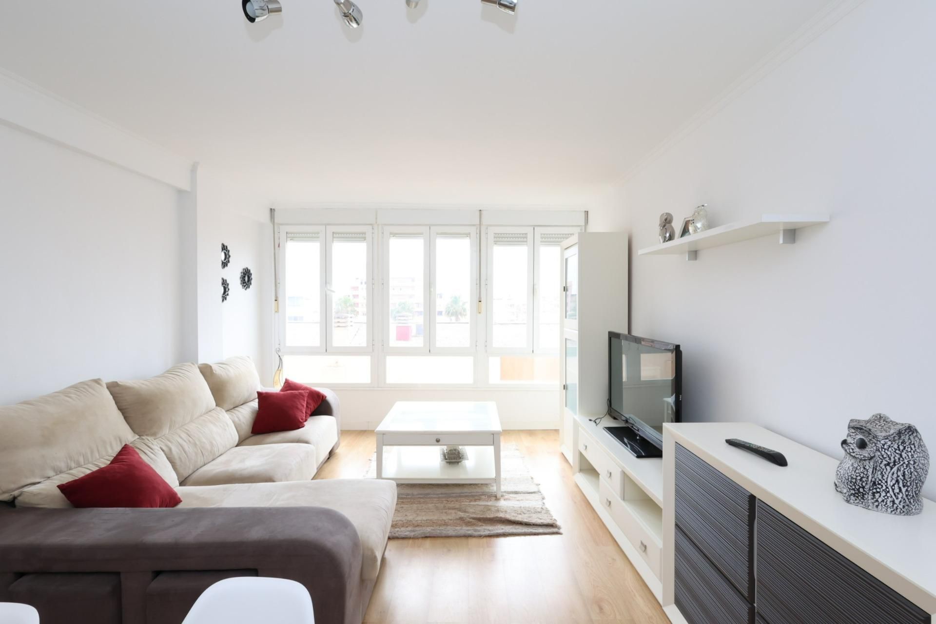 Sala de estar de Piso en venta en Roquetas de Mar