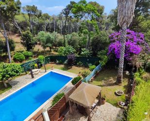 Jardí de Casa adosada de lloguer en Castell-Platja d'Aro amb Terrassa