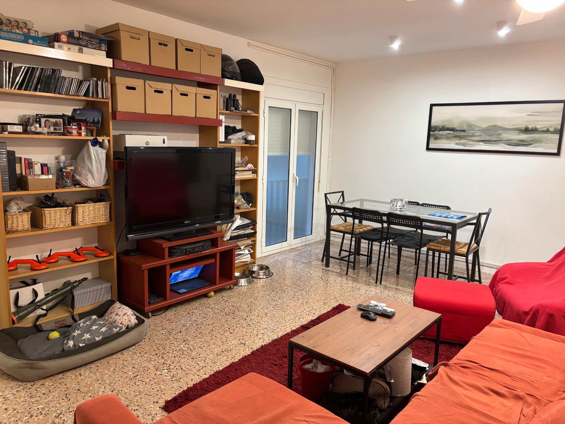 Sala d'estar de Pis en venda en  Lleida Capital amb Calefacció, Traster i Moblat