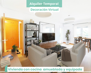 Sala d'estar de Pis de lloguer en  Valencia Capital amb Terrassa, Forn i Es permeten mascotes