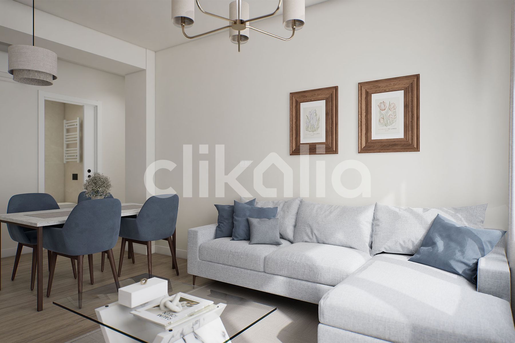 Living room of Flat for sale in  Madrid Capital  with Air Conditioner and Heating