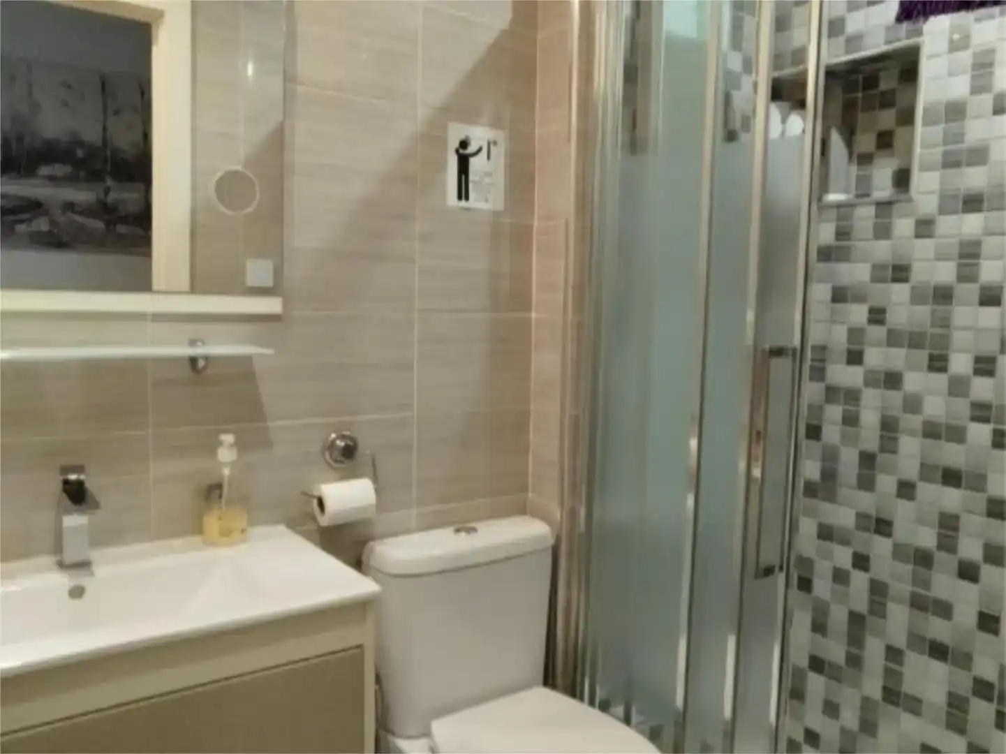 Bathroom of Flat for sale in  Valencia Capital  with Air Conditioner and Balcony