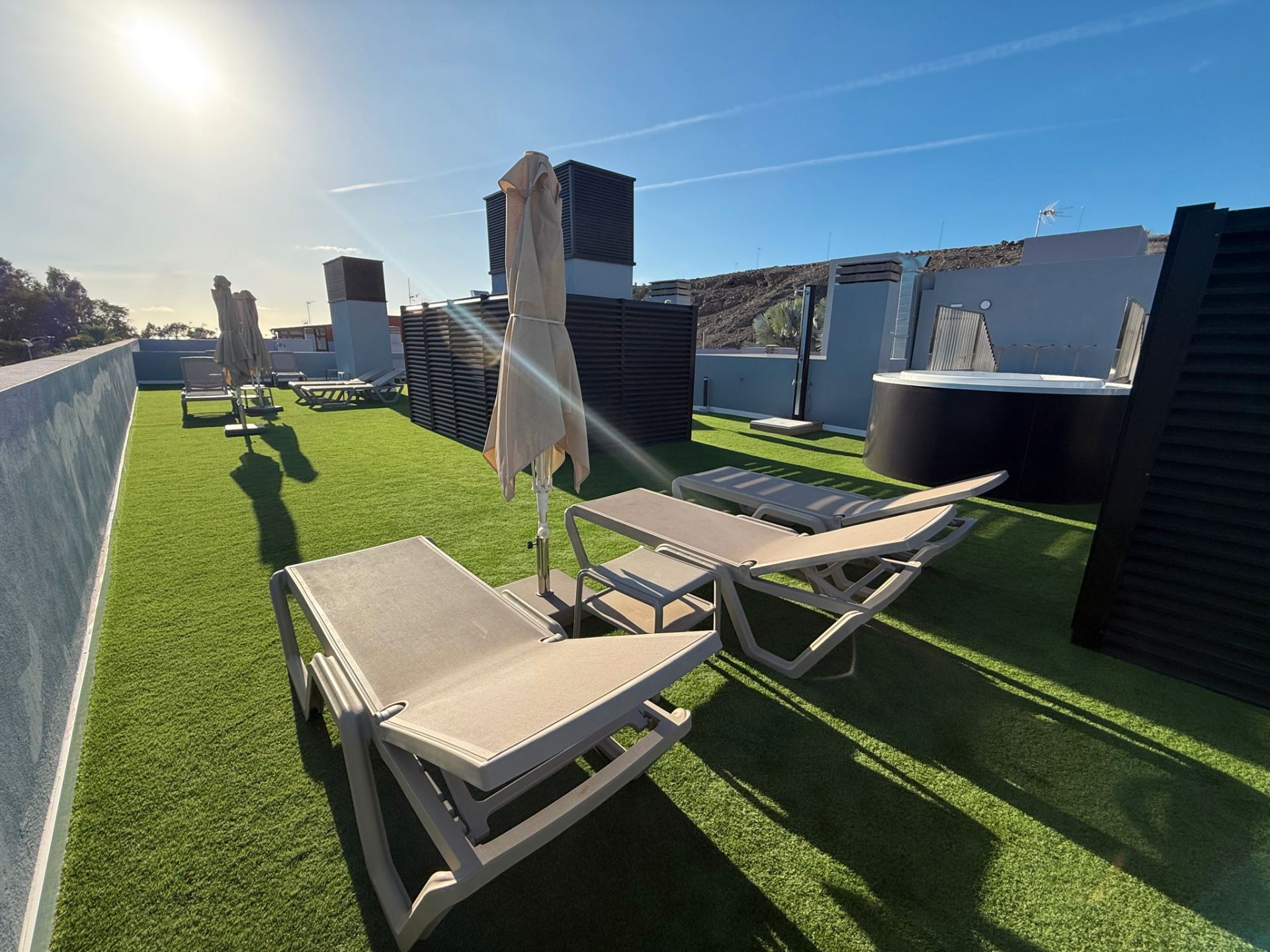 Terraza de Apartamento en venta en Mogán con Aire acondicionado, Trastero y Amueblado