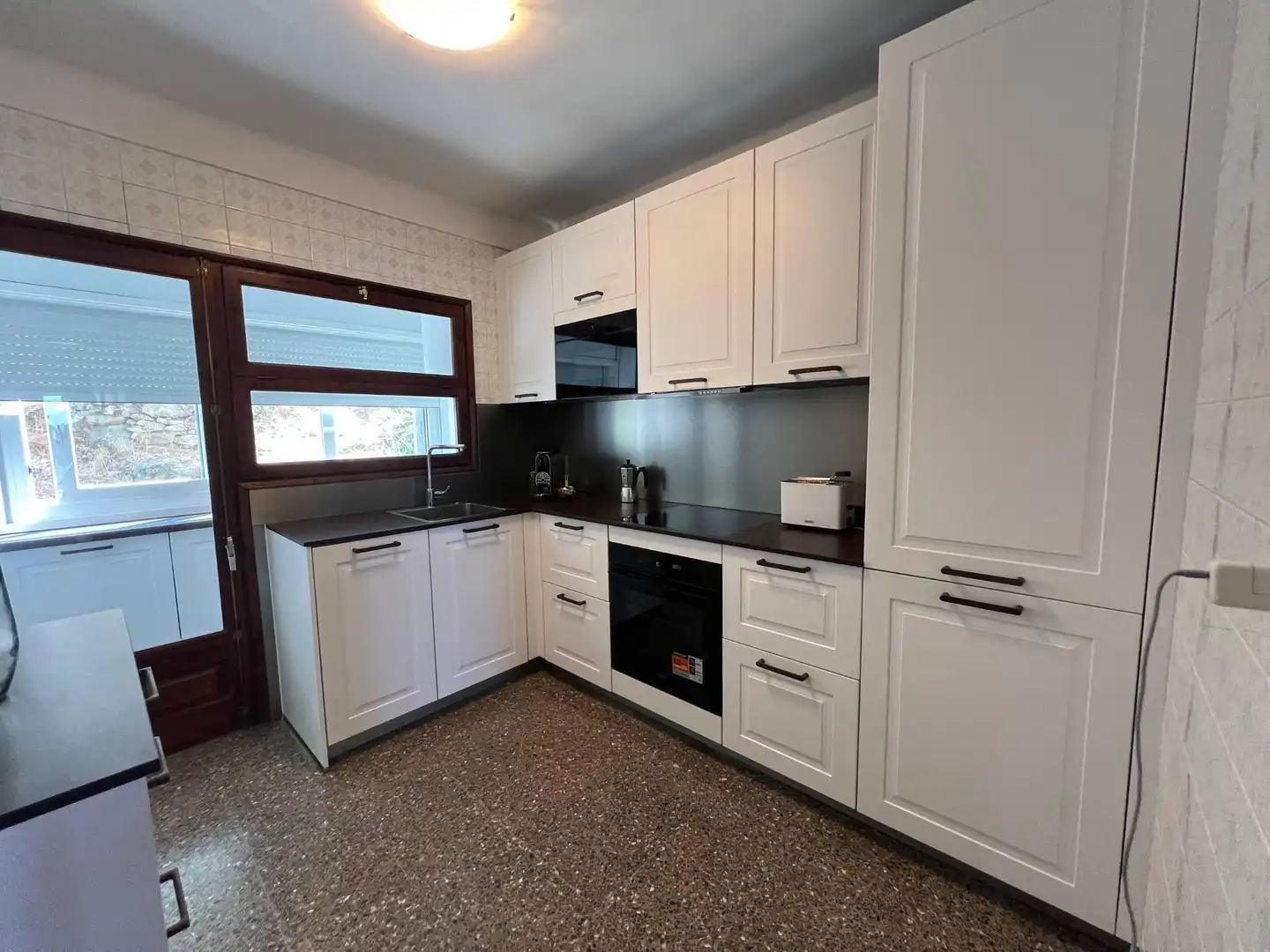 Kitchen of Flat for sale in Roses  with Terrace and Furnished