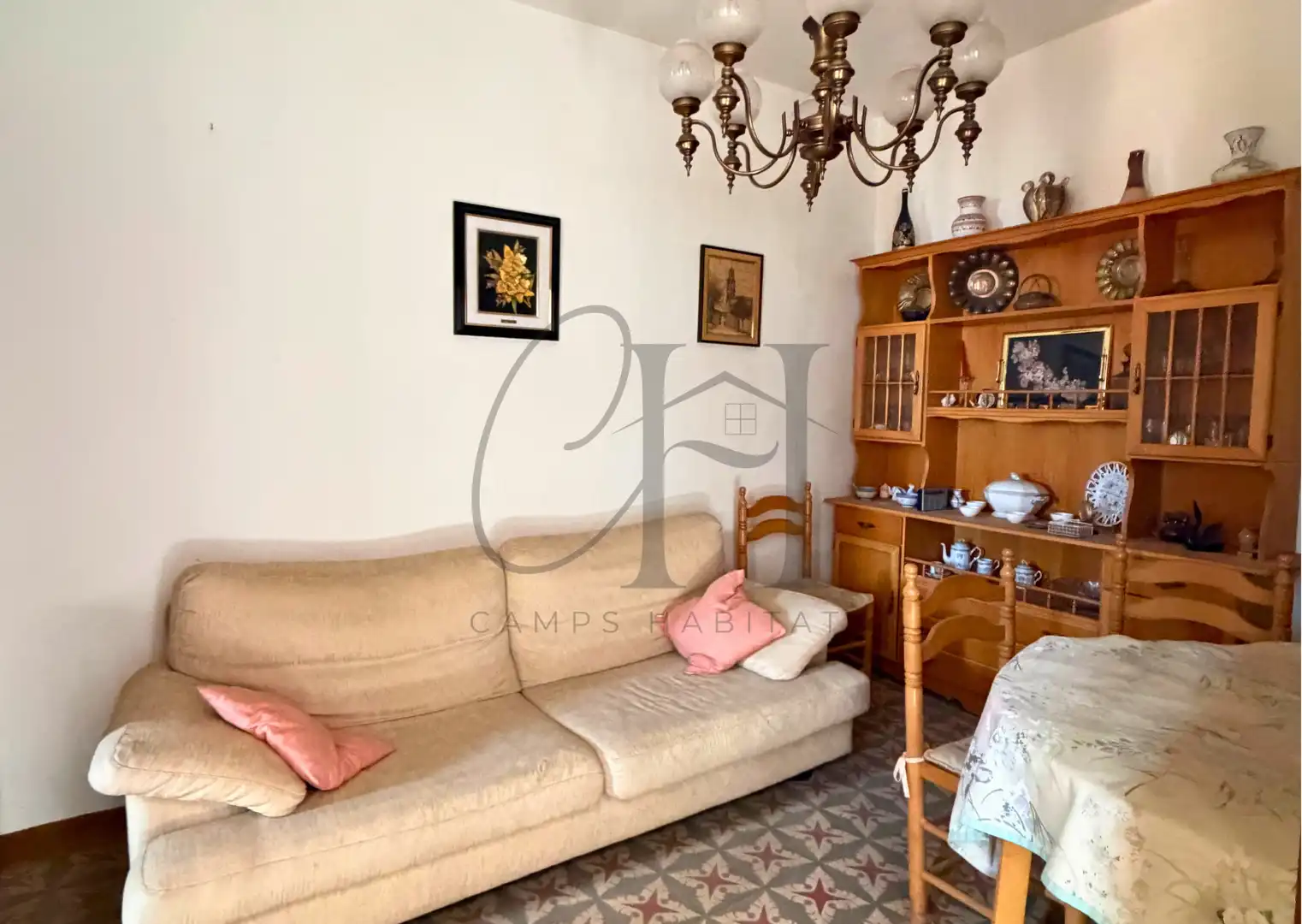 Sala de estar de Casa adosada en venta en El Castell de Cubelles 