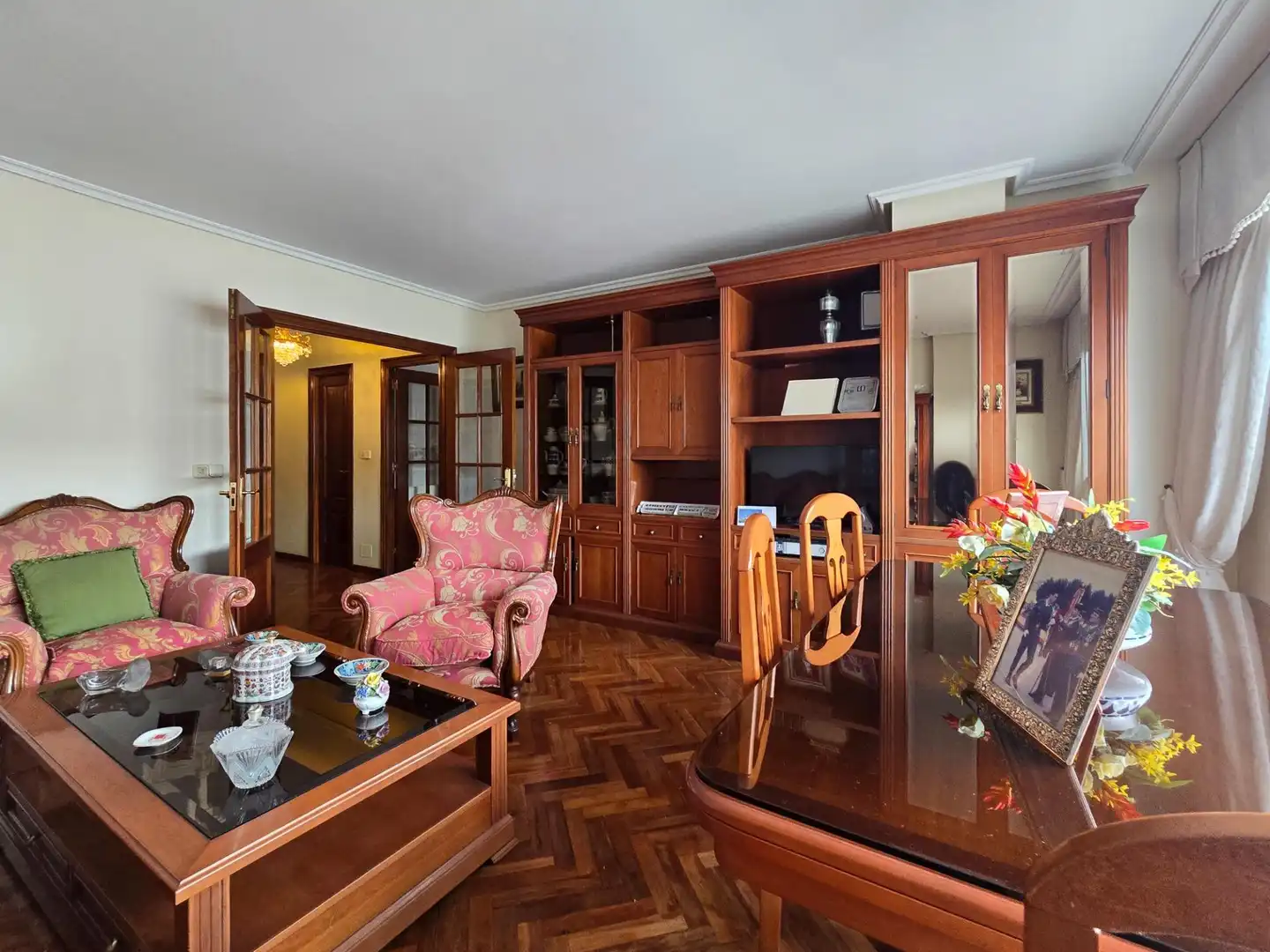 Sala de estar de Dúplex en venta en A Coruña Capital  con Calefacción, Parquet y Terraza