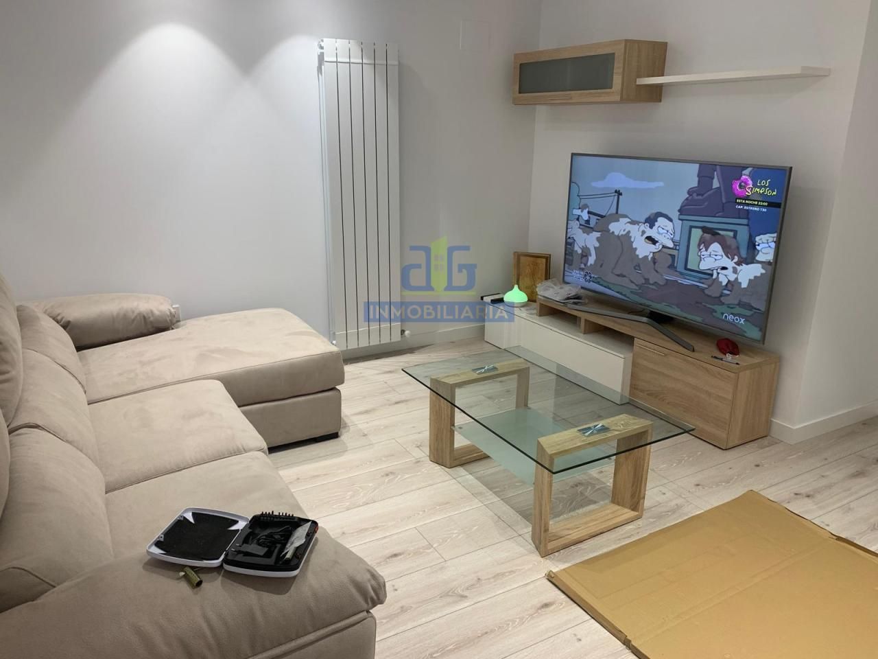 Living room of Flat for sale in León Capital   with Heating, Parquet flooring and Furnished