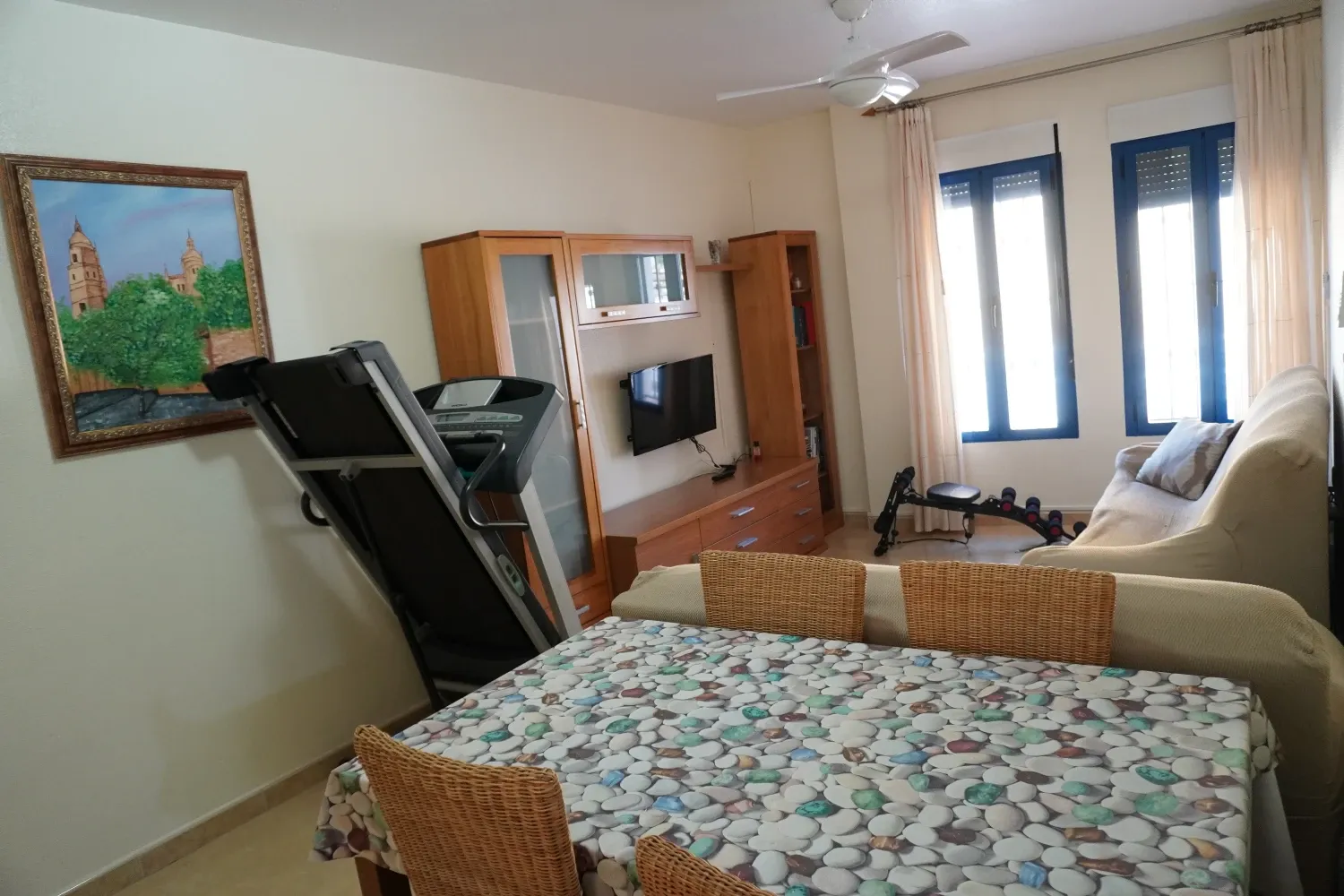 Living room of Flat to rent in Cartagena  with Air Conditioner, Heating and Furnished