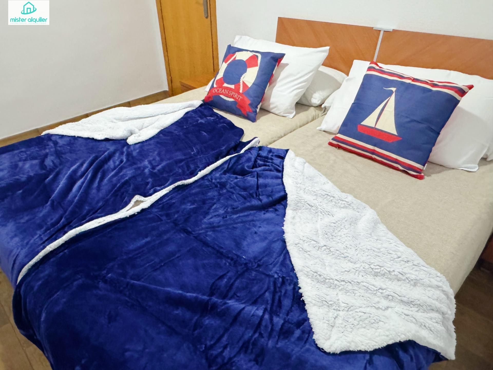 Bedroom of Apartments for rent in El Campello  with Air Conditioner, Private garden and Terrace