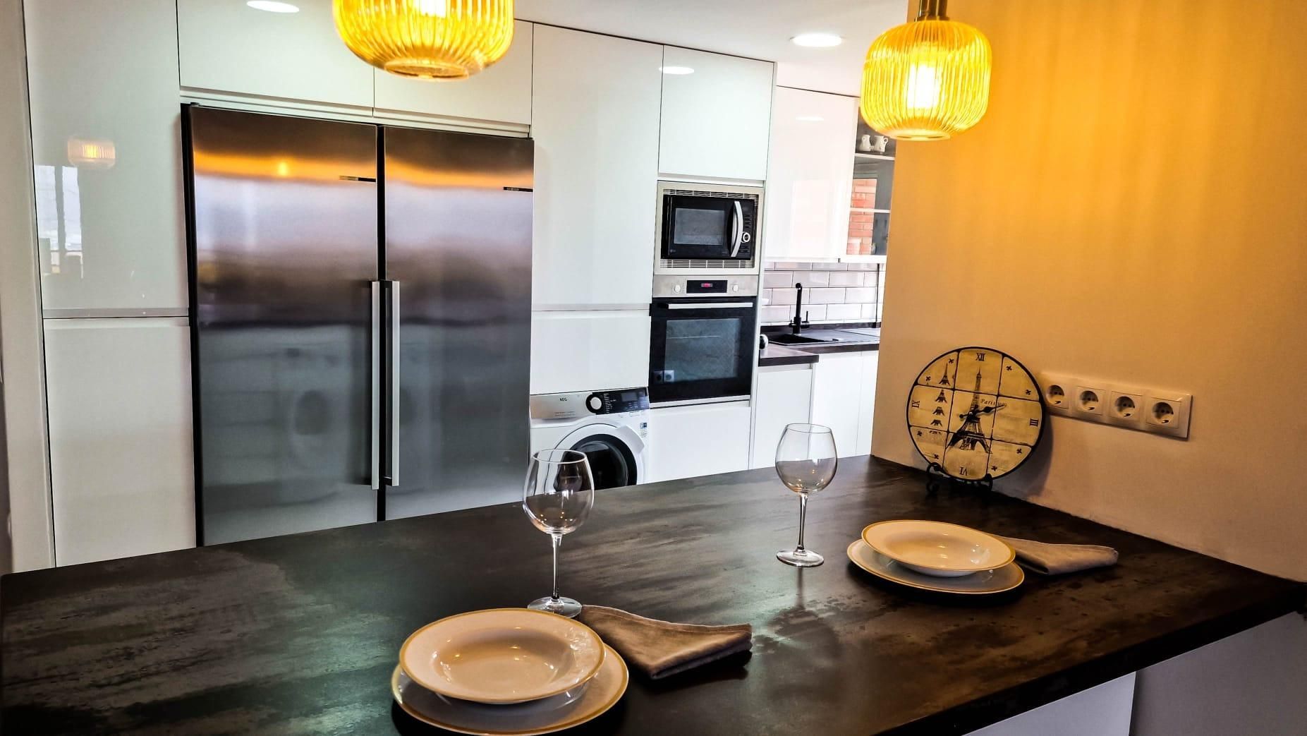 Kitchen of Flat for sale in Málaga Capital  with Air Conditioner and Terrace