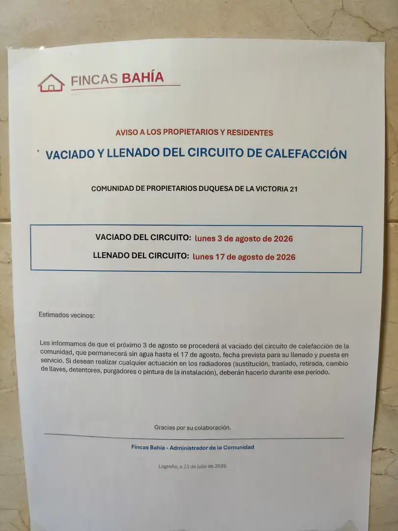 Piso en venta en  Logroño con Calefacción y Parquet