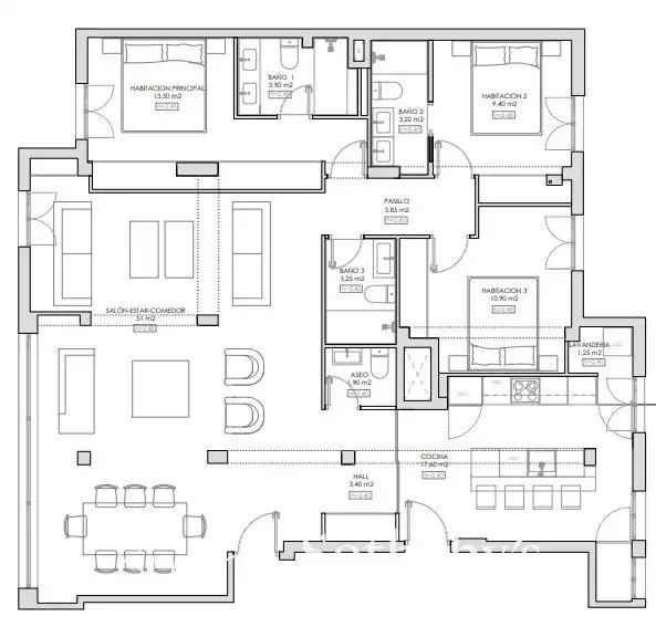 Penthouse mit Aufzug zum Verkauf in Avenida de América, imagen 4