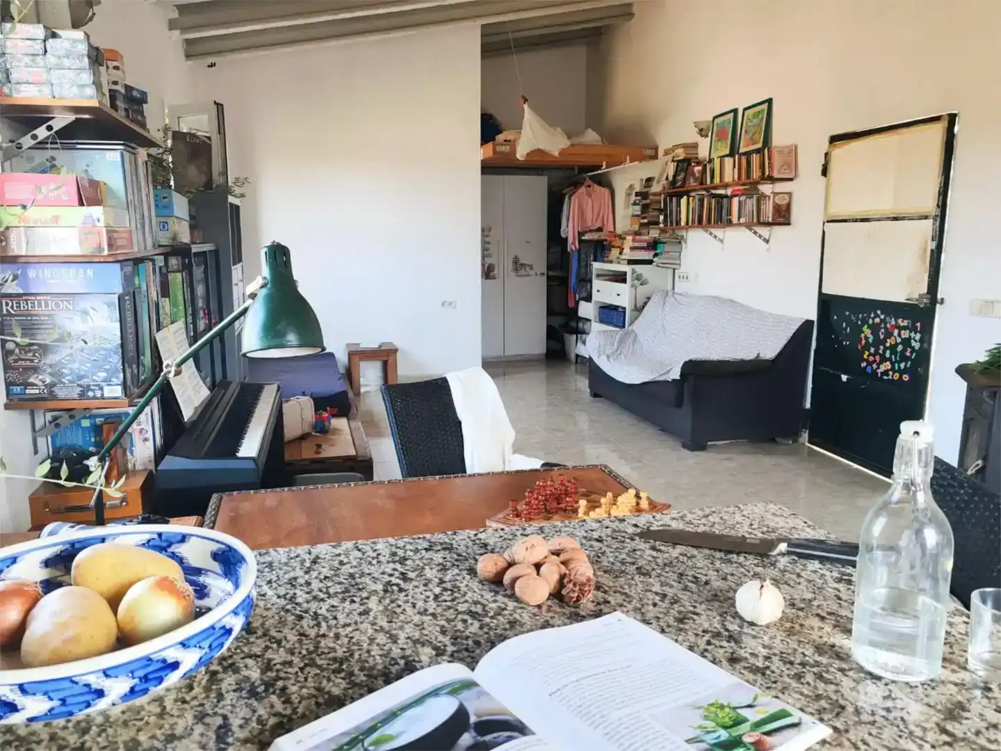 Sala d'estar de Pis en venda en Ses Salines amb Balcó