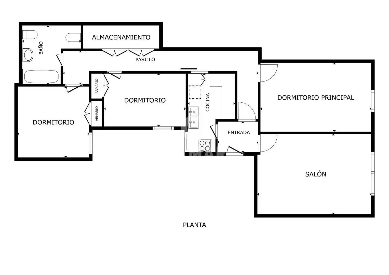 Piso en venta en Cádiz con Trastero