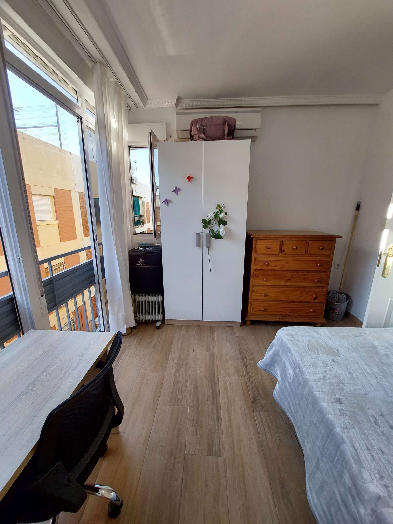 Bedroom of Flat to share in  Córdoba Capital  with Air Conditioner and Terrace