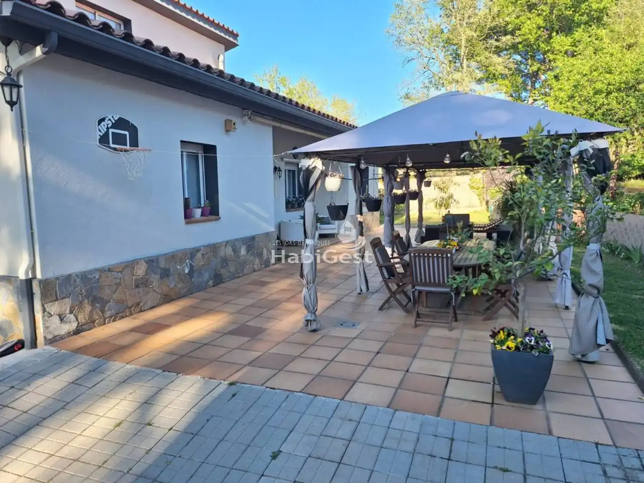 Terrassa de Casa o xalet en venda en Vilobí d'Onyar amb Aire condicionat, Calefacció i Jardí privat