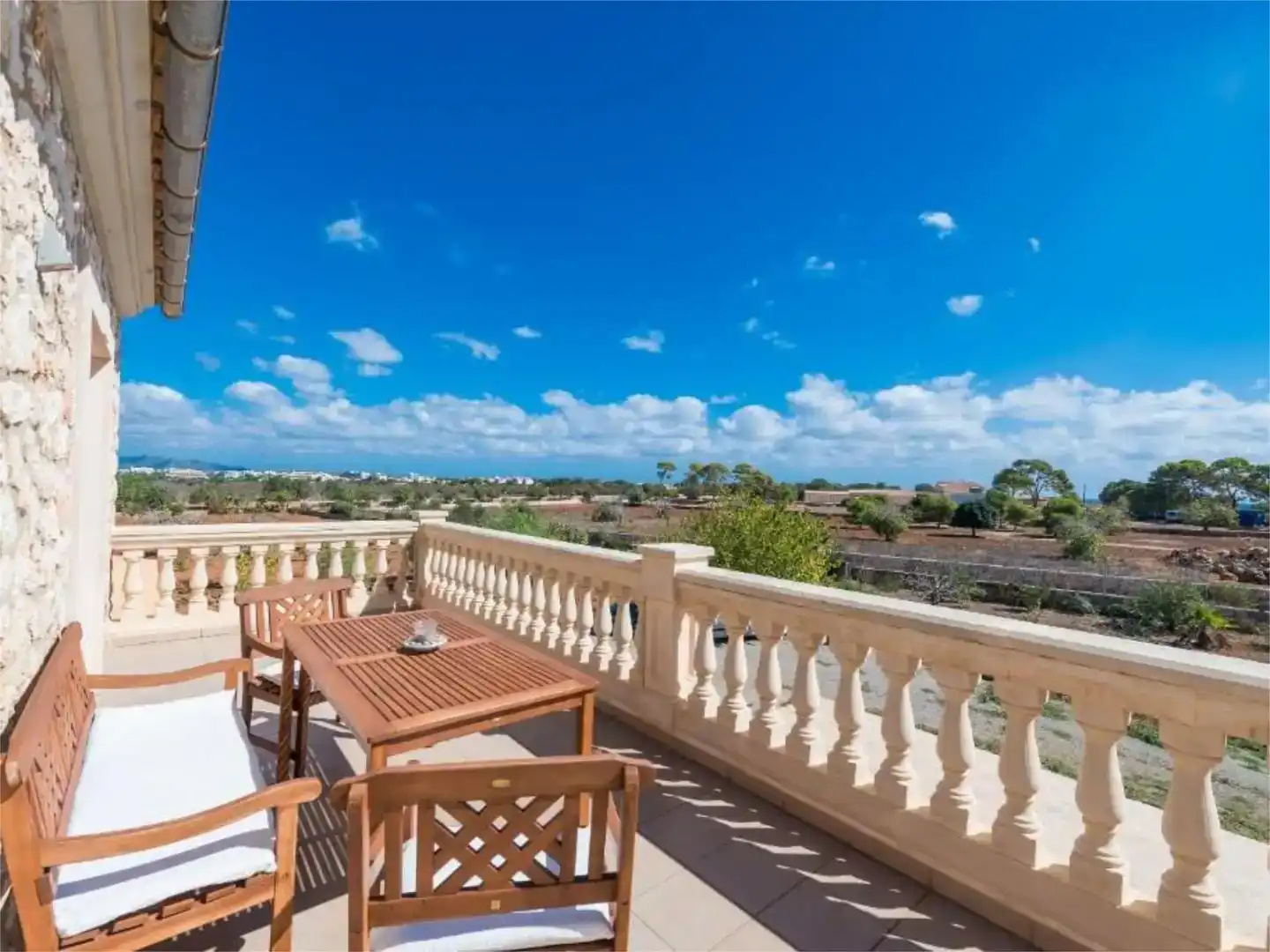 Terrassa de Finca rústica de lloguer en Manacor amb Aire condicionat, Jardí privat i Traster